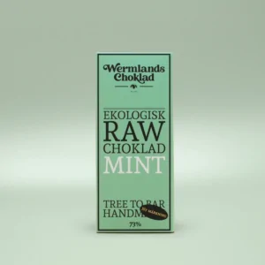 Wermlandschoklad Mint&Nibs RAW&EKO 50g