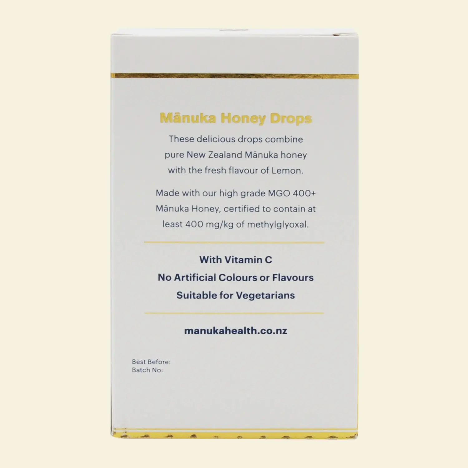 Manuka Health MGO 400+ Sugtabletter Citron 15st