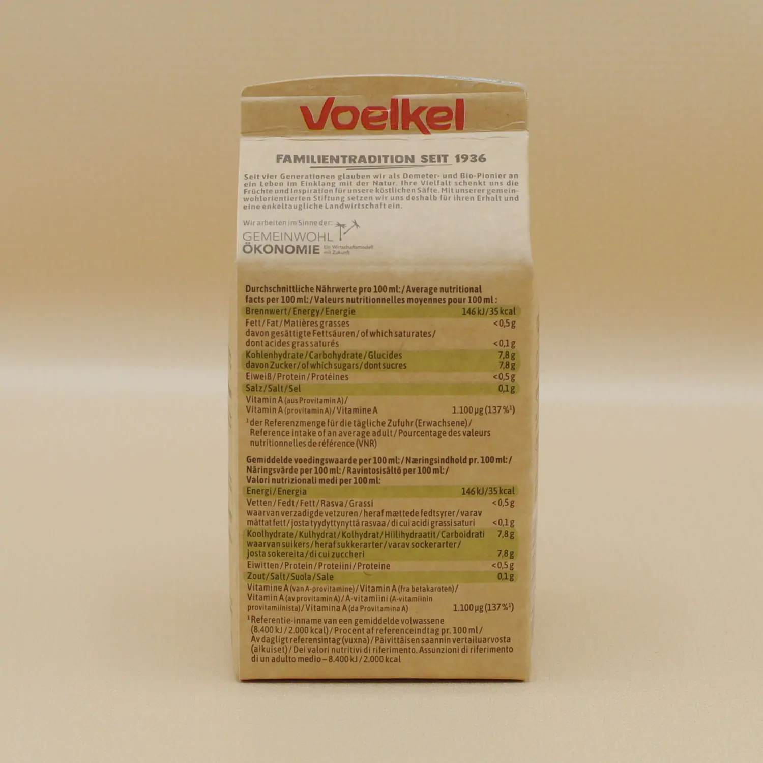 Morotsjuice mjölksyrad Demeter EKO 0,5l