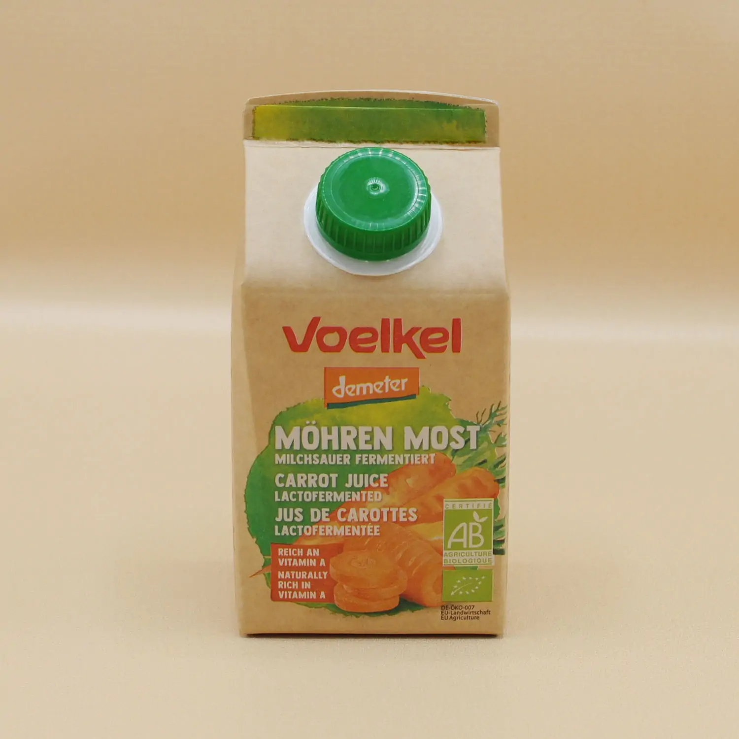 Morotsjuice mjölksyrad Demeter EKO 0,5l