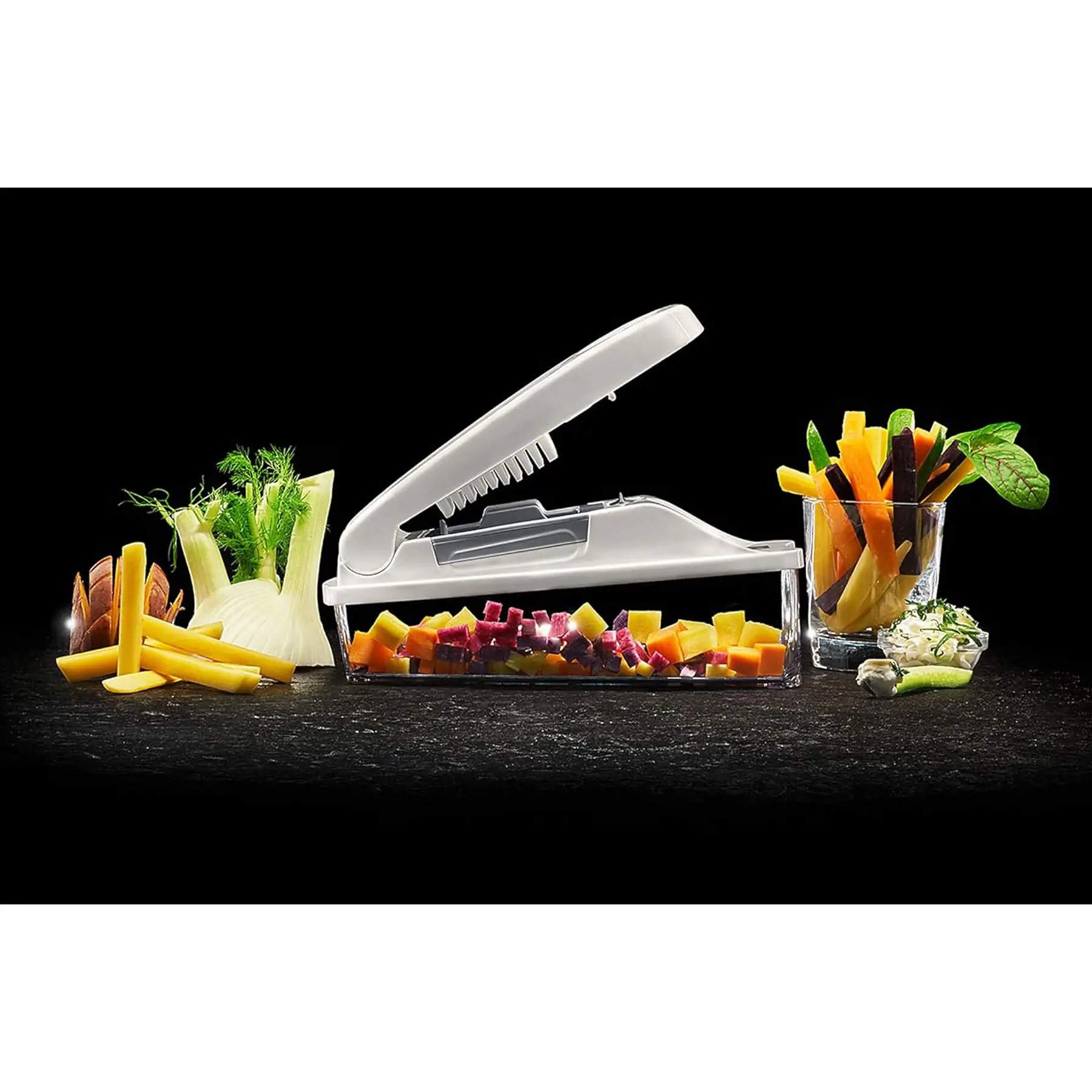 Lurch Kub och Stav Delare med Behållare