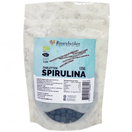 Spirulinatabletter RAW&EKO 125g