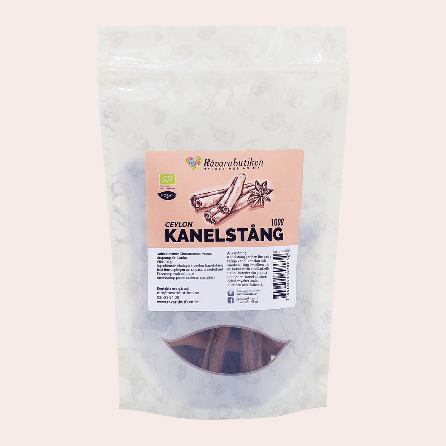 Kanelstång Ceylon EKO 100g