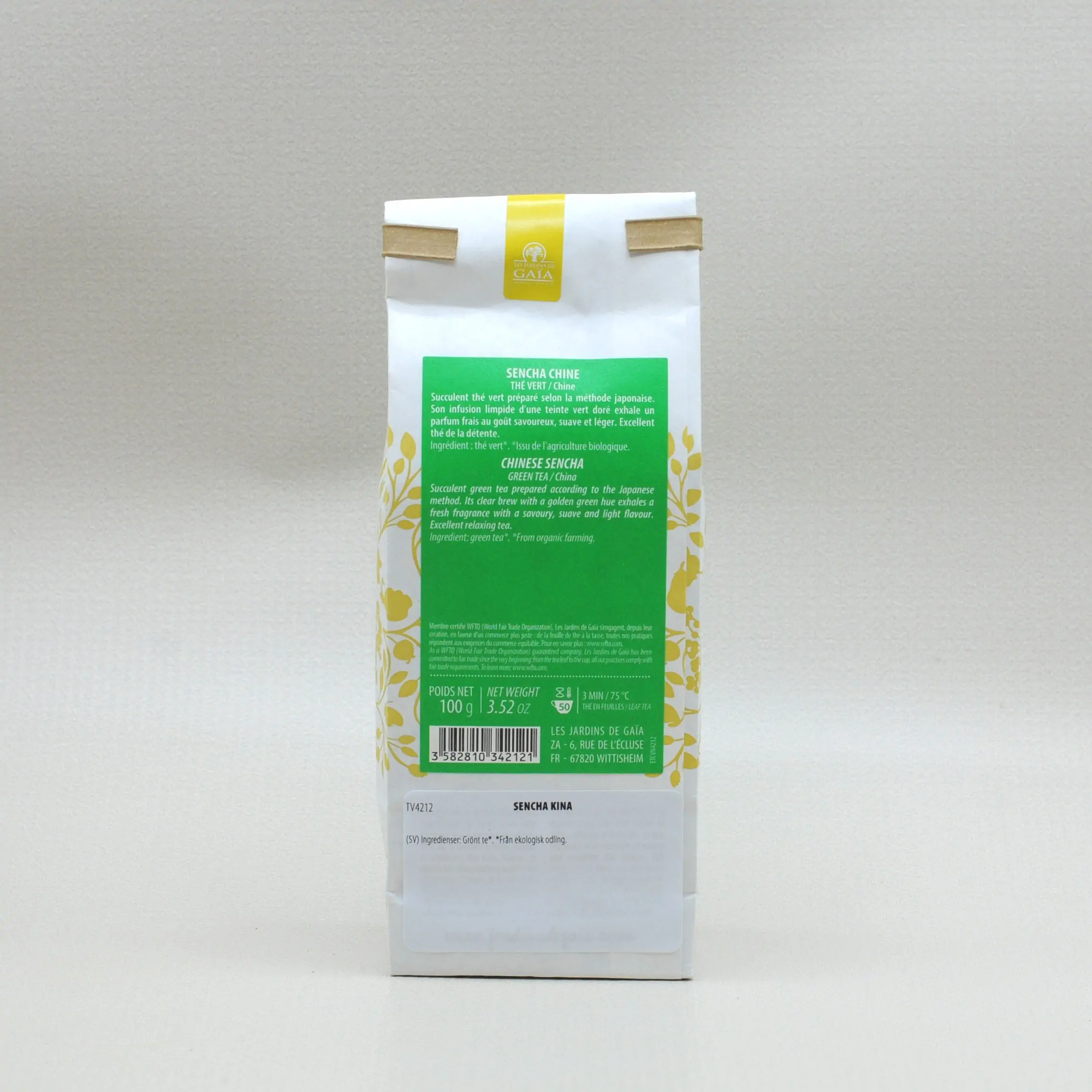 Les Jardins de Gaïa Sencha China Grönt Te EKO 100g