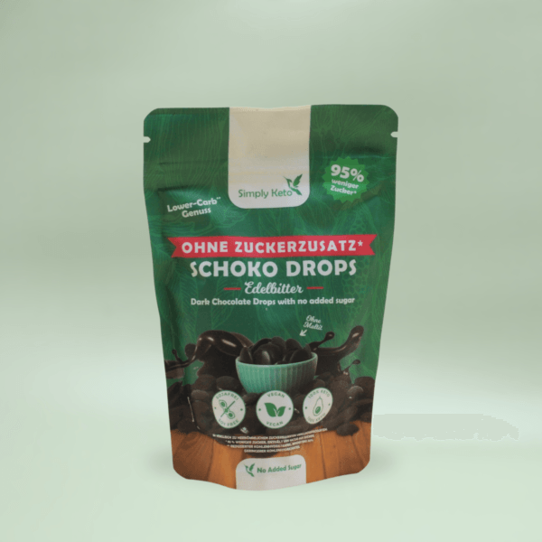 Simply Keto Chokladdroppar Mörk Choklad 200g