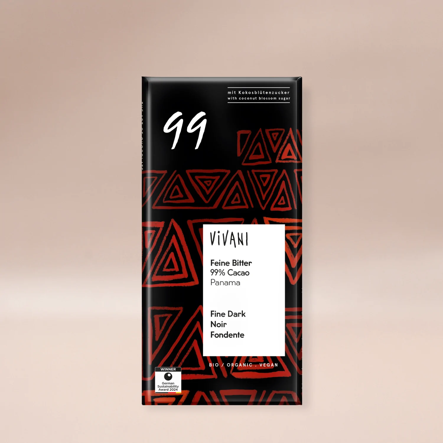 Vivani Choklad Mörk 99% Kakao EKO 80g