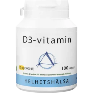 Helhetshälsa D3-vitamin 75µg 100 kapslar