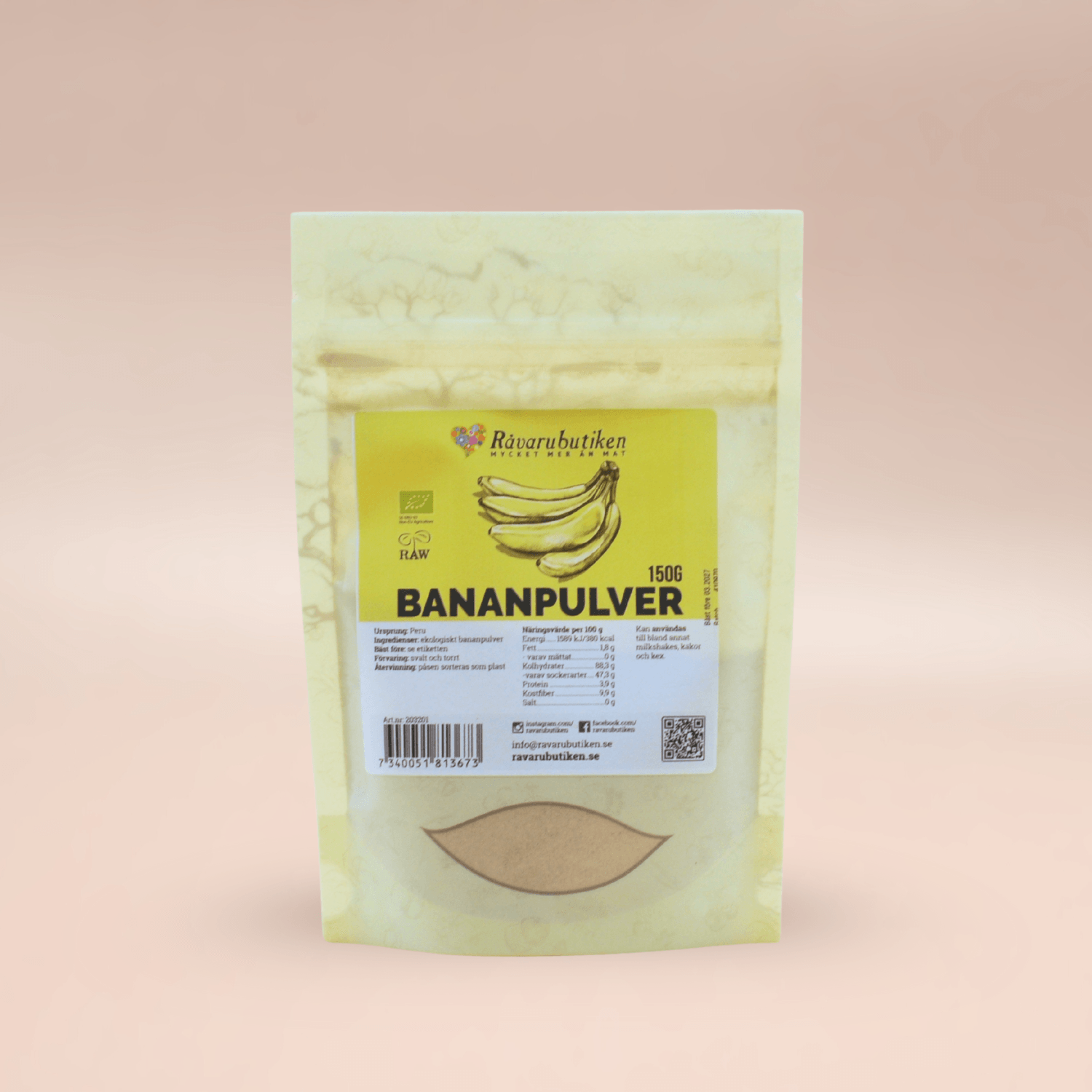 Bananpulver EKO 150g