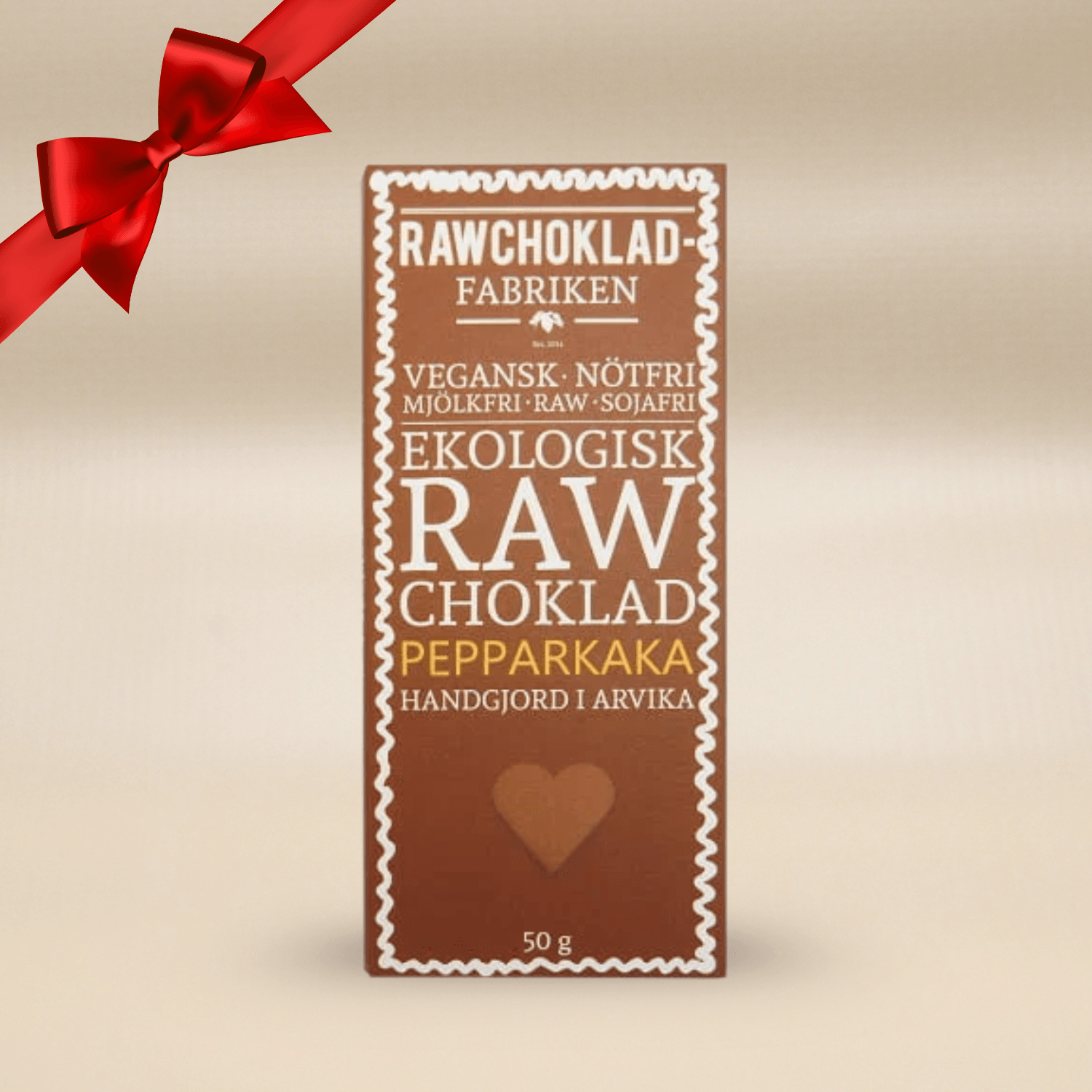 Wermlandschoklad Pepparkaka RAW&EKO 50g