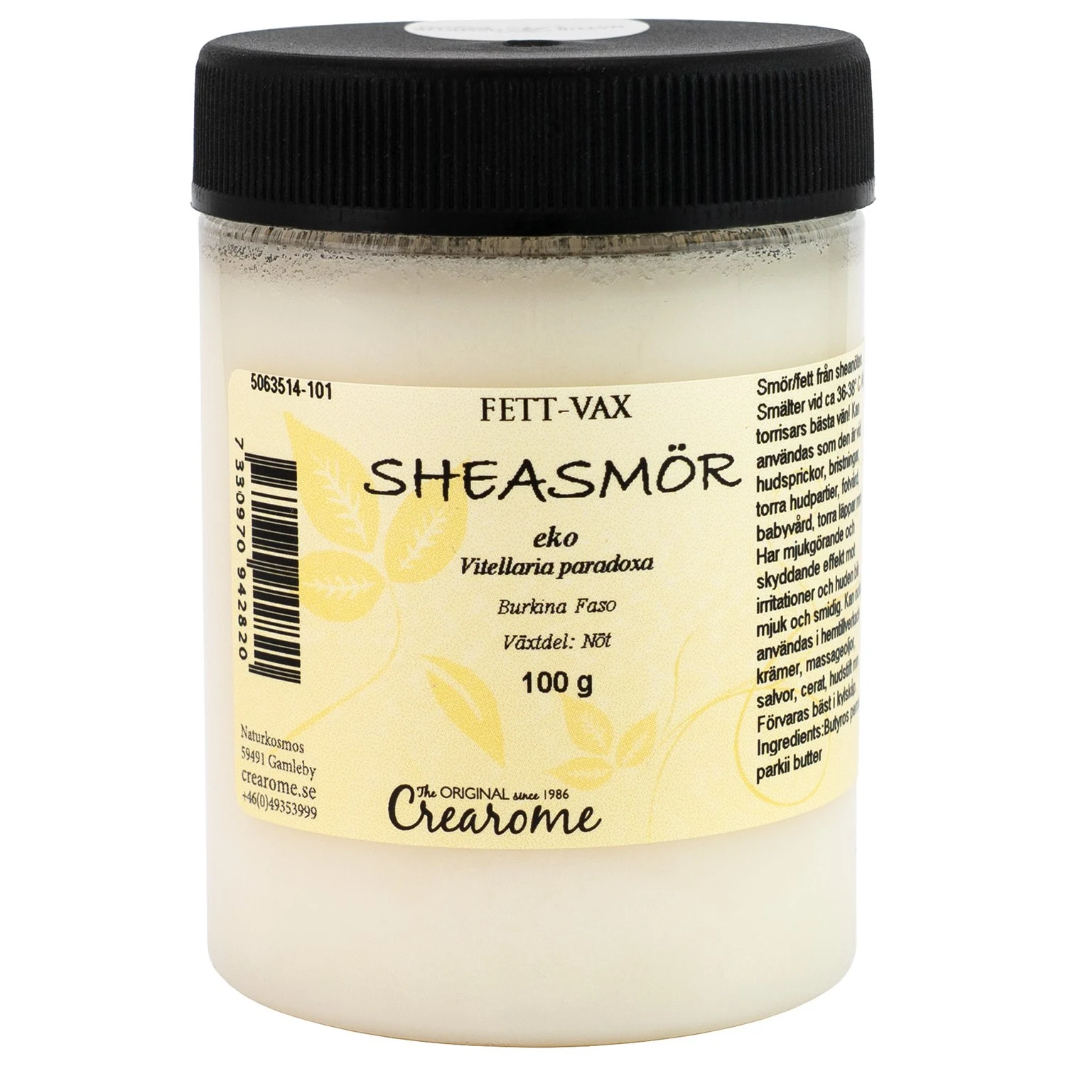 Crearome Sheasmör EKO 100g