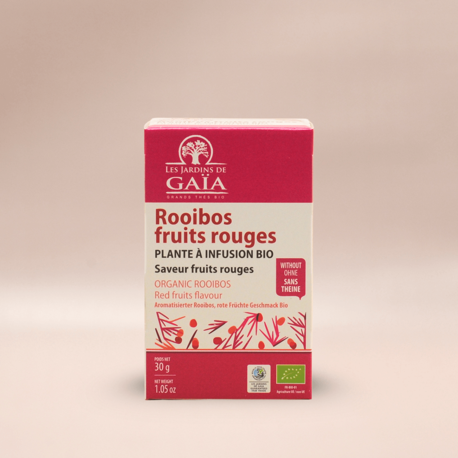 Les Jardins de Gaïa Rooibos Red Fruit Tepåsar 20st
