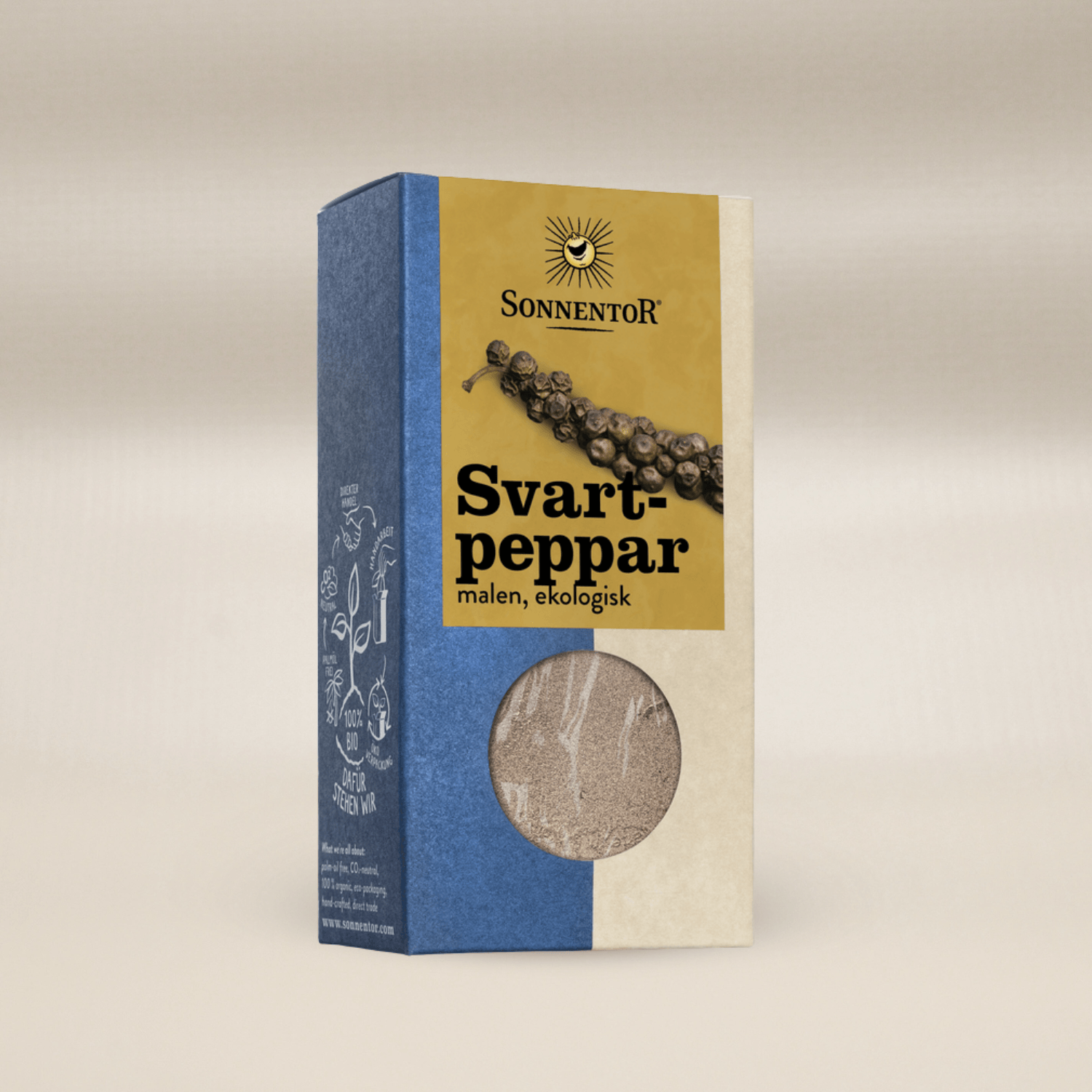 Sonnentor Svartpeppar Mald EKO 50g