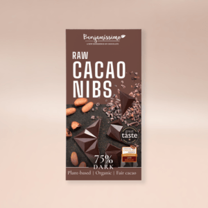 Benjamissimo Mörk 75% Nibs EKO 60g