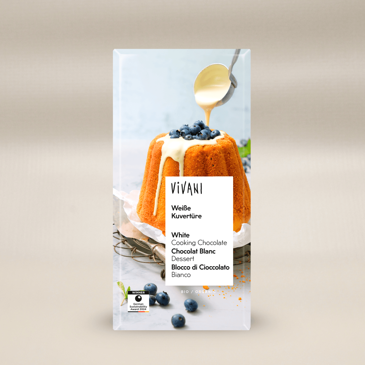 Vivani Vit Choklad Bakning EKO 150g