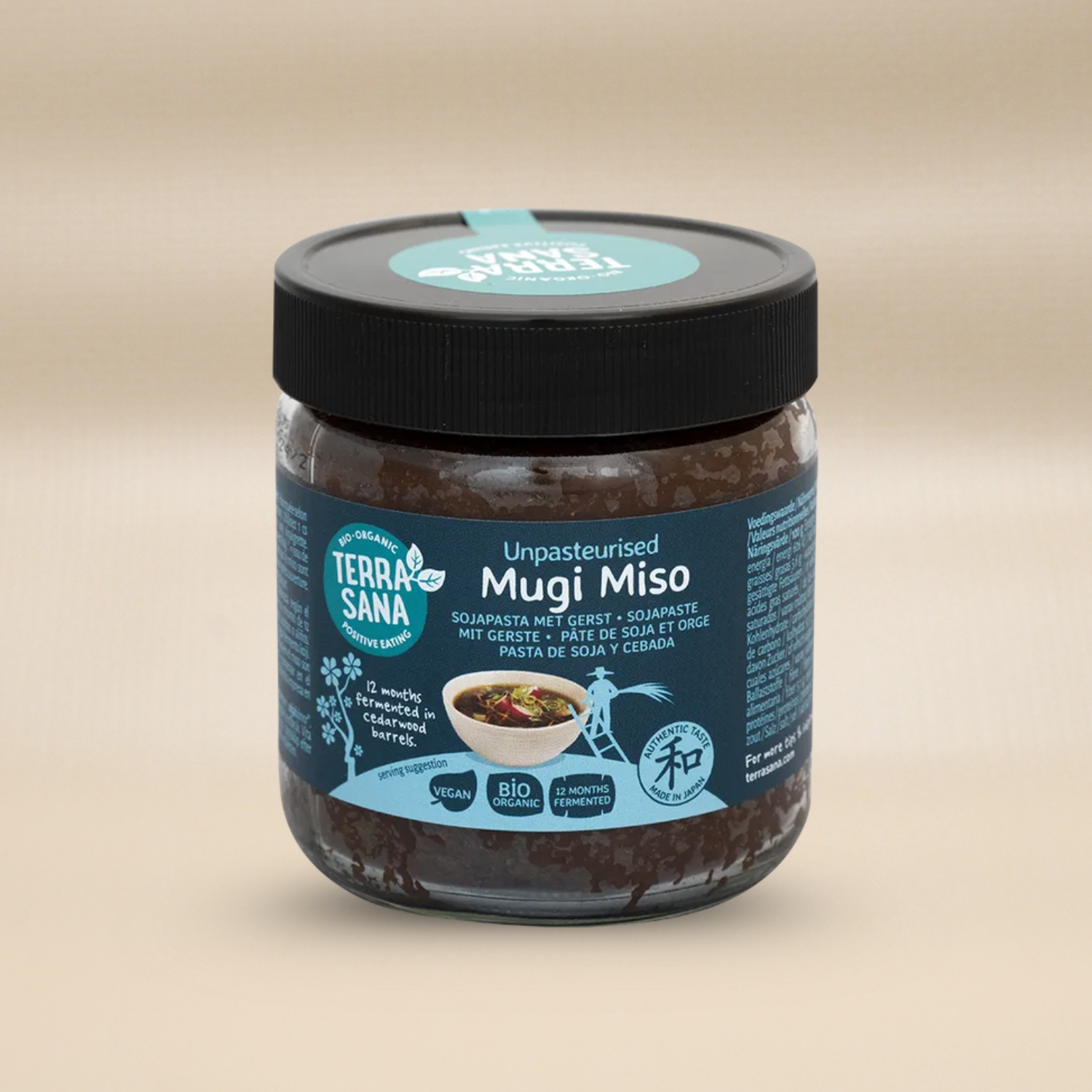 Terra Sana Mugi Miso Unpasteurised EKO&VEGAN 350g