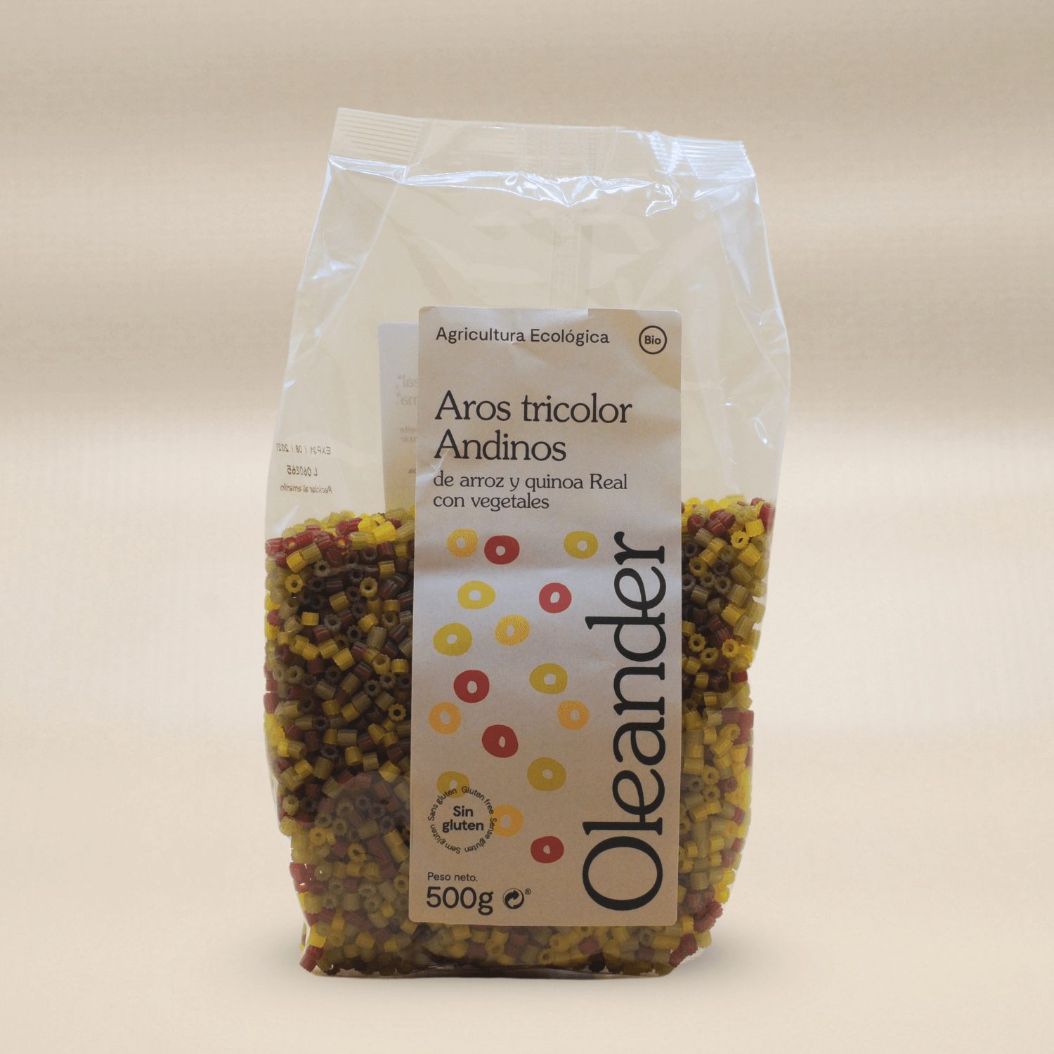 Oleander Quinoa Ditalini Tricolore Glutenfri EKO 500g