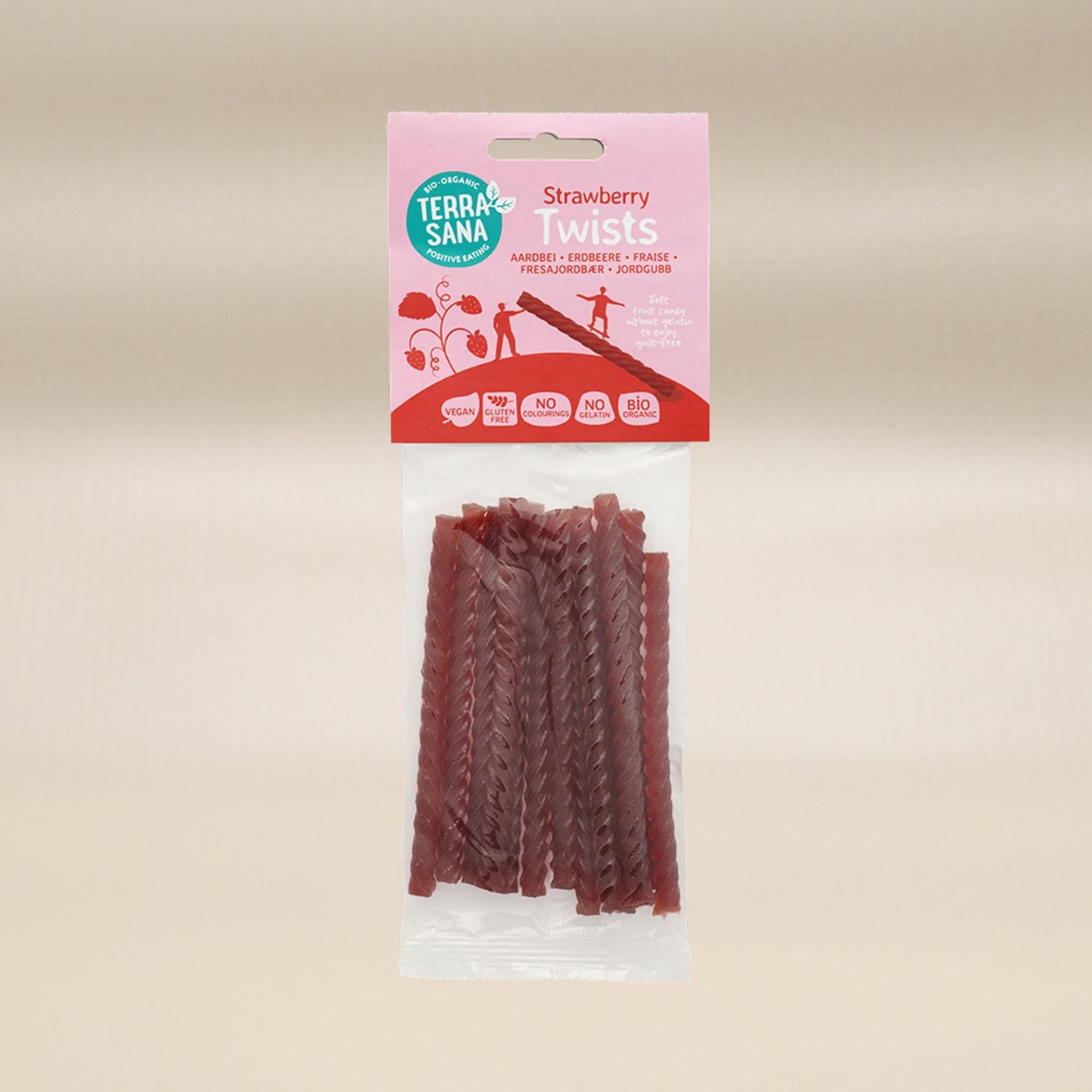 Terra Sana Jordgubbsstänger EKO 75g