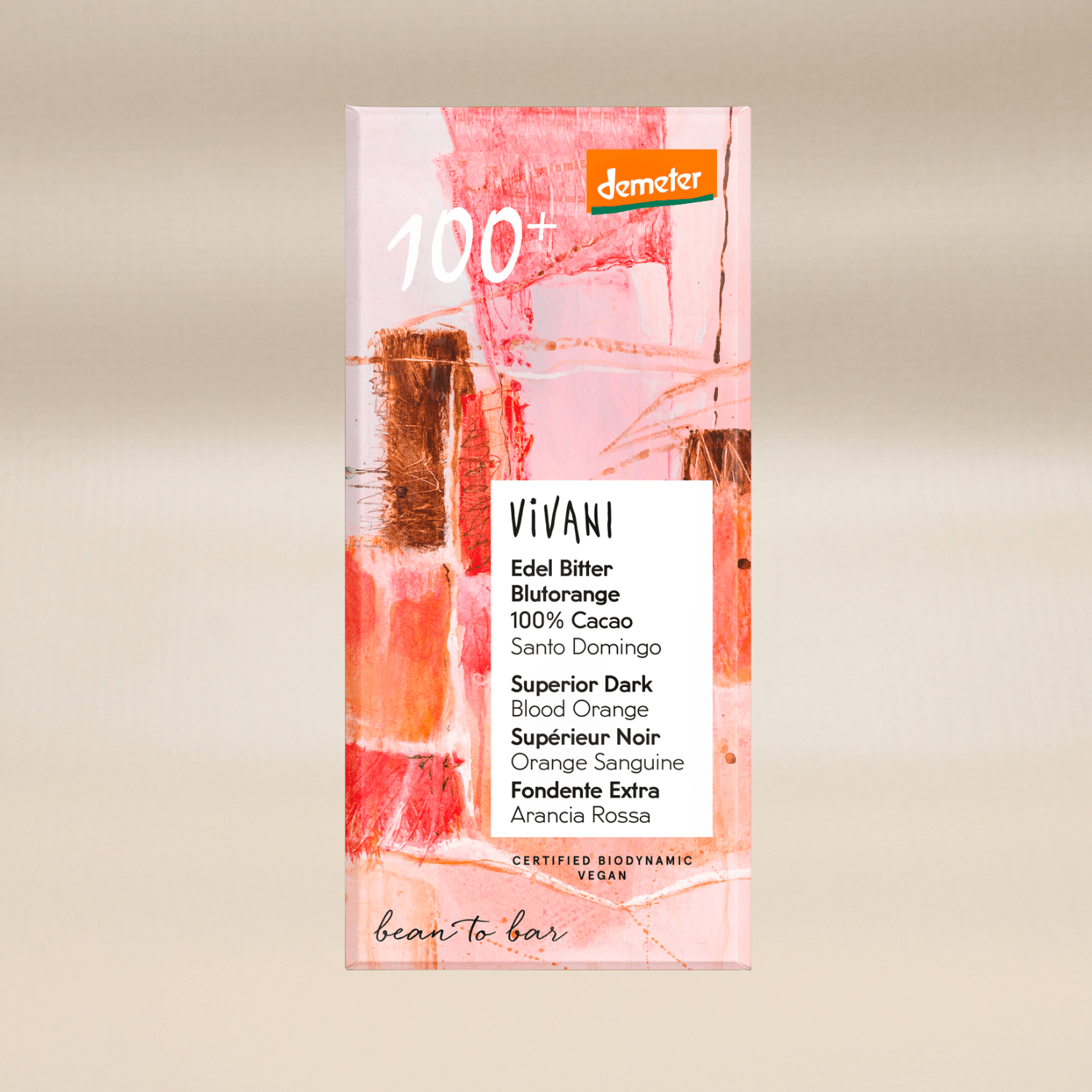 Vivani Mörk Blodapelsin 100% Demeter EKO 90g